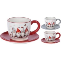 TAZA CON PLATO IMAGEN GNOMO 250ML AZD101720