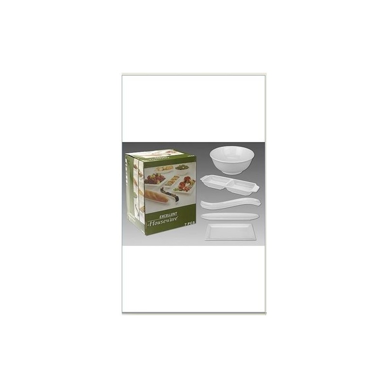ESTUCHE 7 PIEZAS PORCELANA BLANCA DD6100000