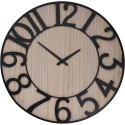 RELOJ PARED MADERA/METAL 57X4 HZ1006810