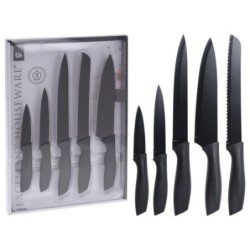 SET 5 CUCHILLOS COCINA C/NEGRO 404000740