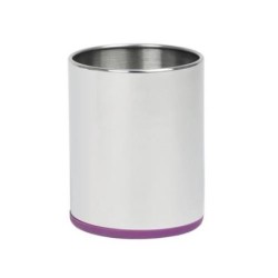 BOTE UTENSILIOS INOX./SILICONA PURPURA CC62366