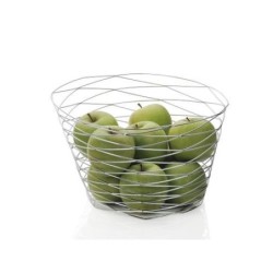 FRUTERO ESPIRAL CROMADO 27X18 CM. CC63098