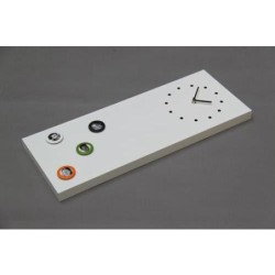RELOJ MAGNETICO 66X25 BLANCO 0546-C1121W