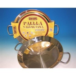 PAELLA VALENCIANA INOXIDABLE GUISON 28 CM.