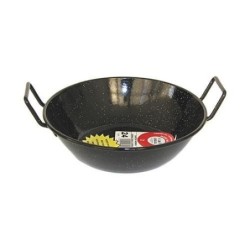 SARTEN ESMALTADA HONDA CON ASAS LA IDEAL 24 CM.