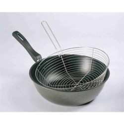 SARTEN ANTIADHESIVA CON CESTILLO 28 CM.