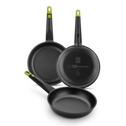 SET 3 SARTENES 18-22-26 CM FOODIE A491235