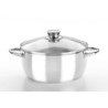 CACEROLA CON TAPA CRISTAL 24 CM. OPTIMA M451124