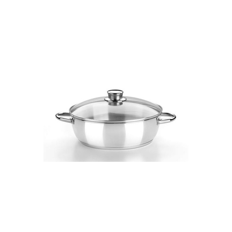 RUSTIDERA CON TAPA CRISTAL 26 CM. OPTIMA M456126