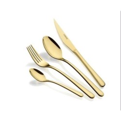 CUBERTERIA 24 PIEZAS PISA GOLD M191924