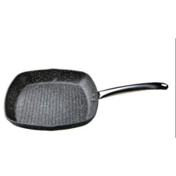 GRILL RAYAS 28X28CM GRANITE 75028