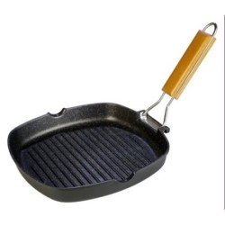 GRILL RAYAS AL. FUNDIDO 20X20 CM. ECOCHEF 14020