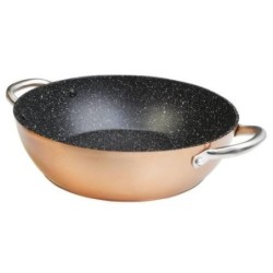 CAZUELA BAJA ALUMINIO FORJADO PROFESIONAL 32CM