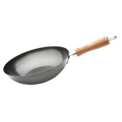 WOK DE ACERO AL CARBONO 20CM 20020