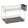 ESCURREPLATOS PEQUEÑO INOXIDABLE GRIS 90985