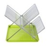 ESCURREPLATOS CROMADO PLEGABLE VERDE