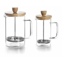 CAFETERA EMBOLO MADERA 800ML 62168