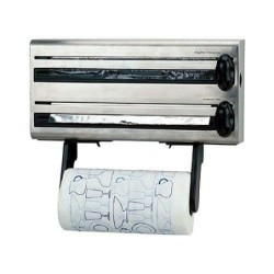 PORTARROLLO COCINA TRIPLE INOXIDABLE 60701