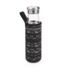 BOTELLA DE VIDRIO FLECHAS NEGRAS 550 ML.