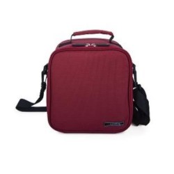 LUNCHBAG BASIC ROJA + CONTENEDOR VIDRIO 570+840 ML