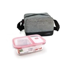 LUNCHBAG REAL GRIS JASPEADA 3.5L (CONT. VIDRIO)