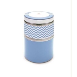 TERMO LUNCHBOX DOBLE AZUL INOX 0,9 LITROS 8341-I