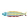 PLATO PESCADO LARGO 30X7CM PORCELANA ROJO