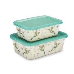 SET 2 CONTENEDORES COLIBRI FIBRA BAMBU COO127