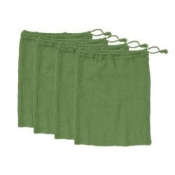 SET 4 BOLSAS REJILLA 30X40 VERDES PARA VERDURAS