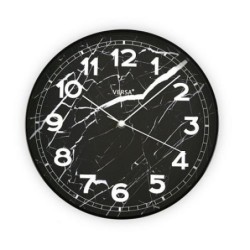 RELOJ ALUMINIO MARMOL NEGRO 31 CM. 18560271