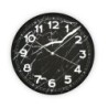 RELOJ ALUMINIO MARMOL NEGRO 31 CM. 18560271