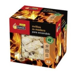 OVILLOS MADERA ECOLOGICOS ENCENDIDO 32 UDS. 50287