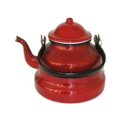 CAFETERA ESMALTADA PAVA 1 L. ROJO 910410