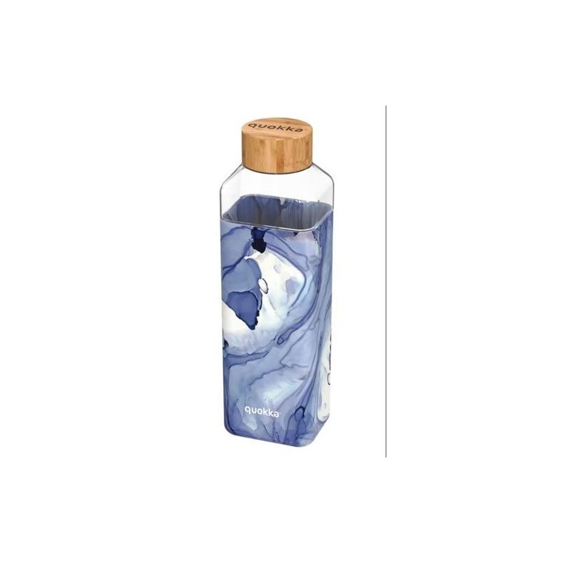 BOTELLA CRISTAL CUADRADA CON FUNDA LIQUID 700ML