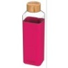 BOTELLA CRISTAL CUADRADA CON FUNDA MAROON 700ML