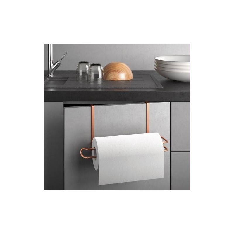 COLGADOR ROLLO PAPEL DE COCINA EASY ROLL COPPER