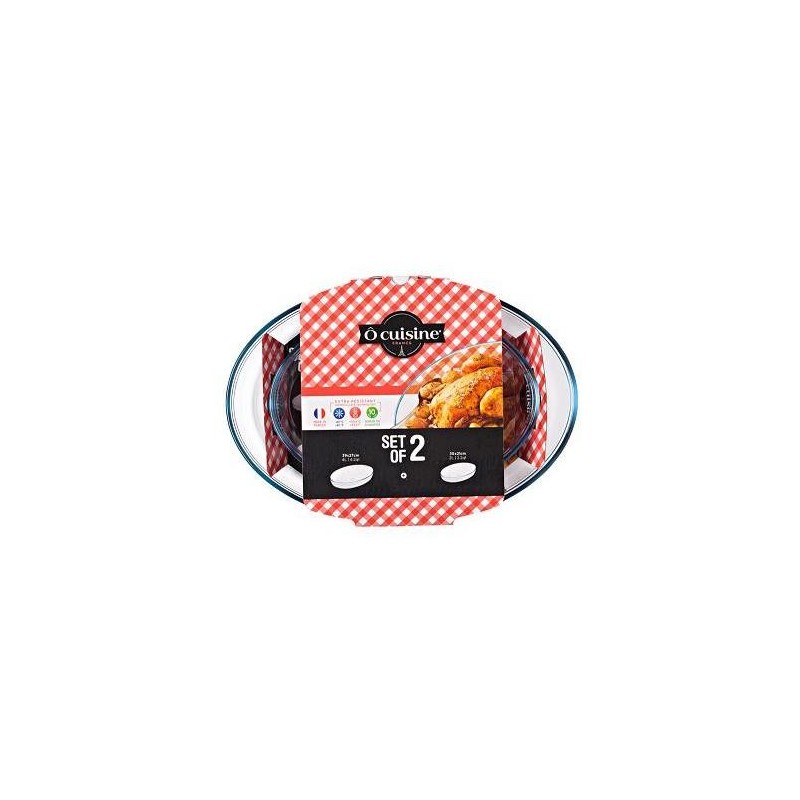 SET 2 FUENTES OVAL 39X27 Y 30X21 OCUISINE
