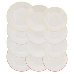 VAJILLA 12 PIEZAS PORCELANA EPP PARCHIS QD