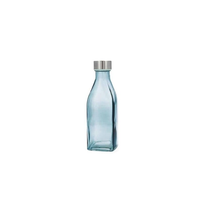 BOTELLA CUAD 0.5L TURQUESA HABITAT QD 7522105