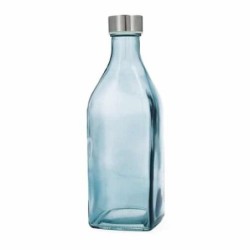BOTELLA CUAD 1L TURQUESA HABITAT QD 7522104