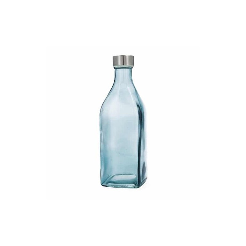 BOTELLA CUAD 1L TURQUESA HABITAT QD 7522104