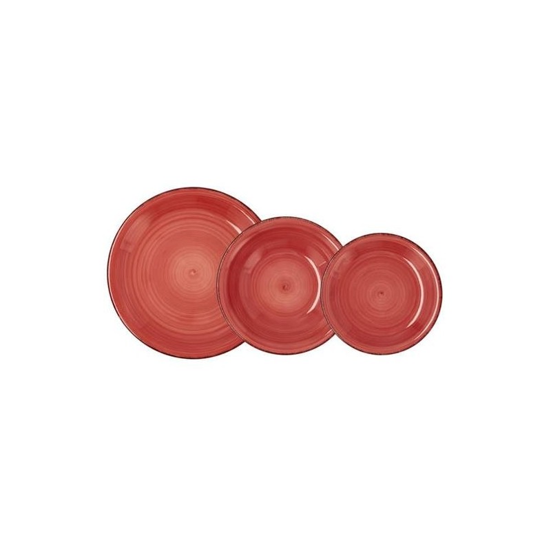 VAJILLA CERAMICA 18 PZS CORAL VITA QD 5424900