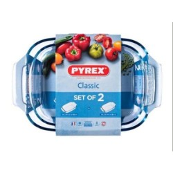 SET 2 FUENTES RECTANGULAR 35X23 30X20 CLASSIC
