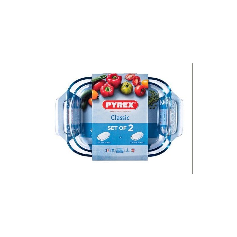 SET 2 FUENTES RECTANGULAR 35X23 30X20 CLASSIC