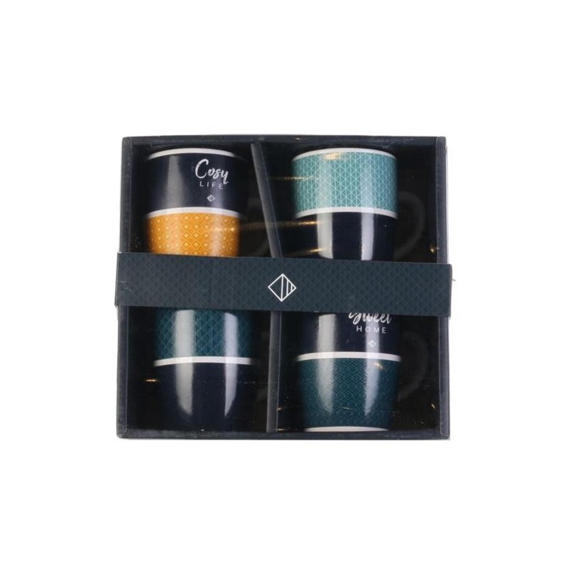 SET 4 VASOS CAFÉ 200 ML