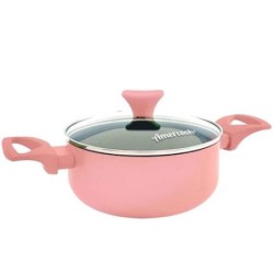 CACEROLA COLORS 24CM ROSA PASTEL COP0524
