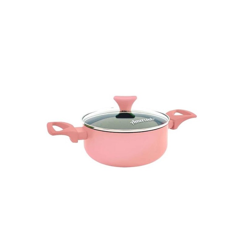 CACEROLA COLORS 24CM ROSA PASTEL COP0524
