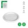 PLATO LLANO REDONDO PIZZA BLANCO 28CM.(PACK-3UD)