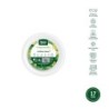 PLATO LLANO REDONDO COMPOSTABLE POSTRE 17CM. 10UND
