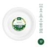 PLATO LLANO REDONDO COMPOSTABLE 30CM. (PACK-3UND)